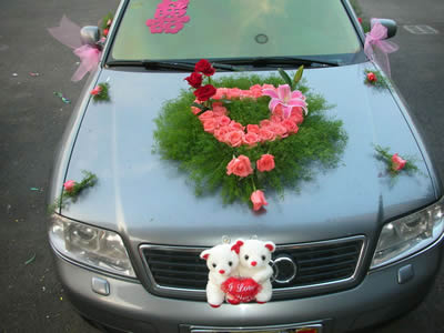 鲜花婚车