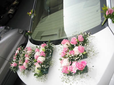鲜花婚车