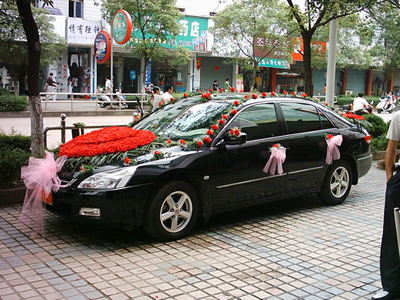 鲜花婚车