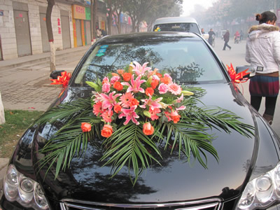 鲜花婚车