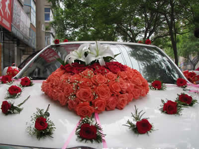 鲜花婚车